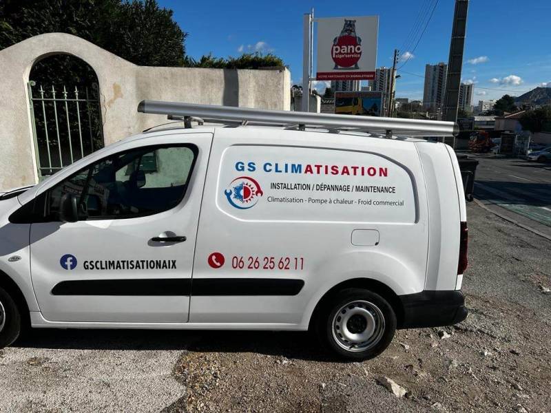 marquage véhicule pour entreprise de climatiseur