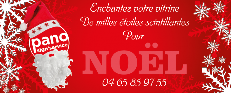 décoration vitrine de noel